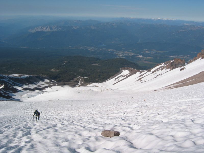 Shasta 29 - Going down A. Gulch